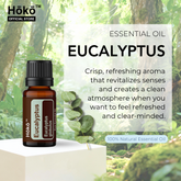 Eucalyptus Essential Oil 10ml 100% Natural Pure Single Oil | Hōkō