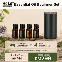 Car Diffuser Kit 100% Pure Essential Oil Gift Set Natural Aromatherapy | Hoko