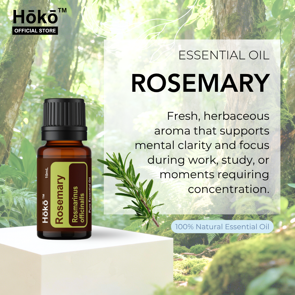 Rosemary Essential Oil 10ml 100% Natural Pure Single Oil | Hōkō
