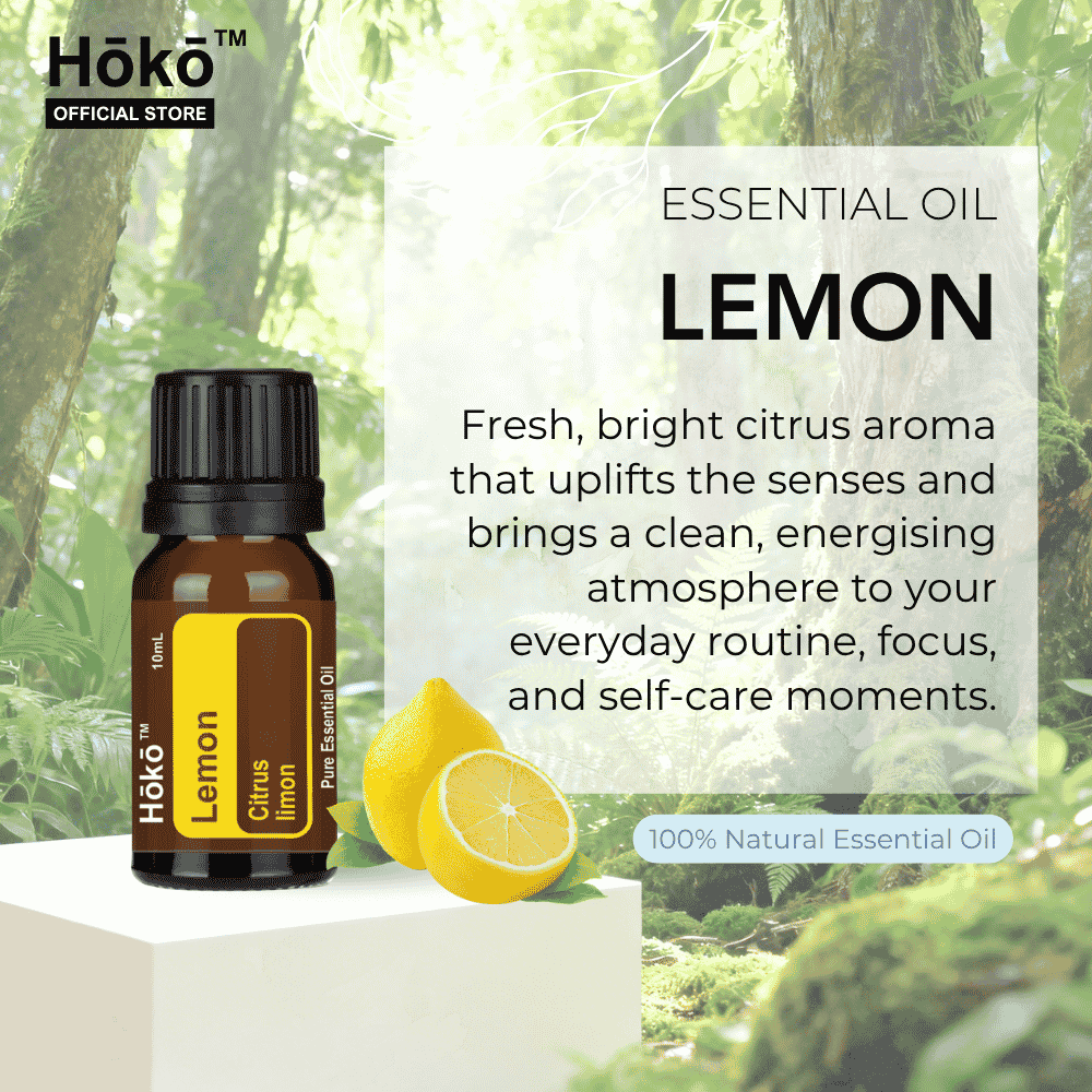 Lemon Essential Oil 10ml 100% Natural Pure Single Oil | Hōkō