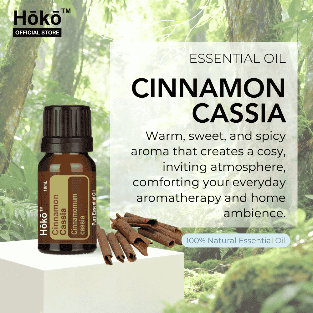 Cinnamon Cassia Essential Oil 10ml 100% Natural Pure Single Oil | Hōkō